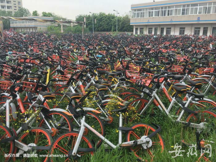 合肥被扣共享单车存放点探访：大部分已归还