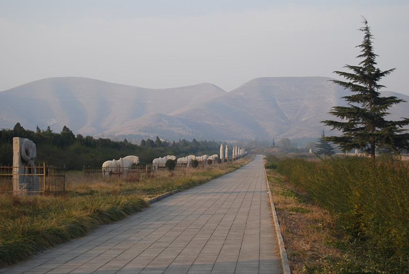 唐睿宗李旦的陵寝—唐桥陵全景.(由受访者供图)