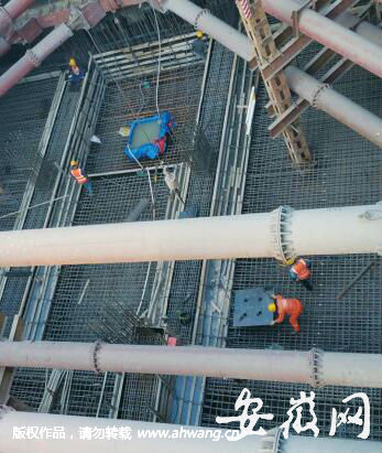 建設中的地鐵4號錢站點。
