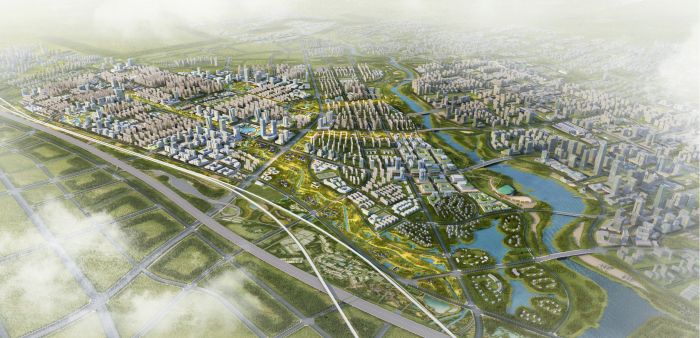 未来的淝河片区，将是绿色发展的健康城市。