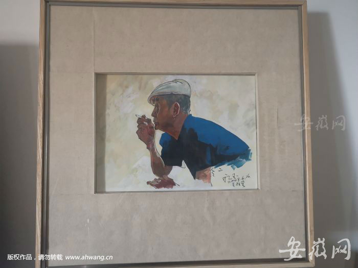 10年前，兄长黄永玉为黄永厚作的素描画