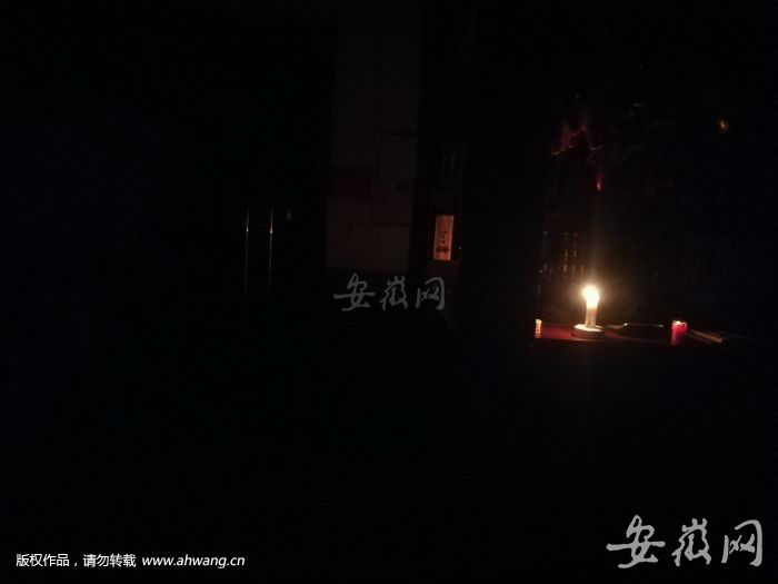 强降雨造成供电故障，萧县县城南关大面积停电