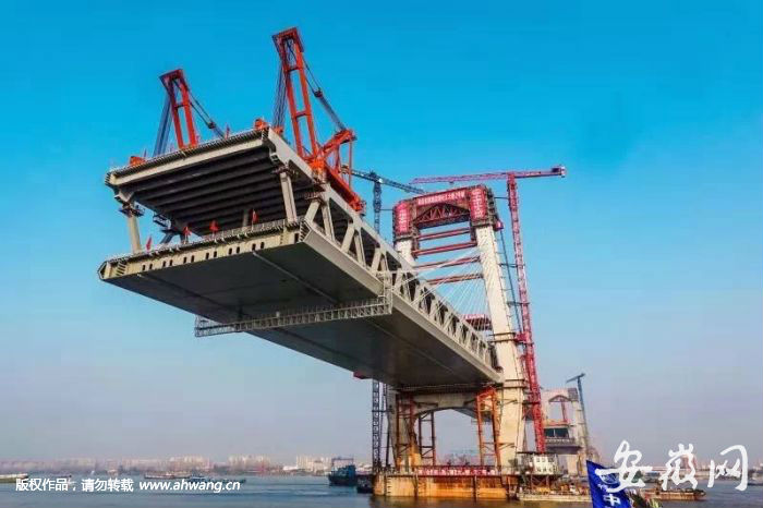 蕪湖長江公鐵大橋是商合杭鐵路的控制性工程。