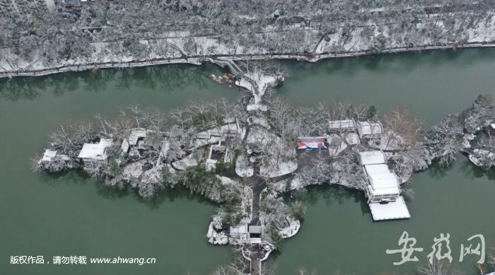 合肥包河公园雪后美景如画