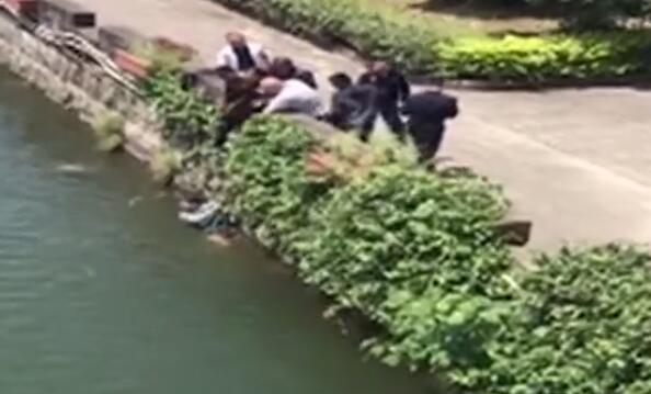 黄山聋哑外卖小哥跳河救落水老人 手语比划：她需要我