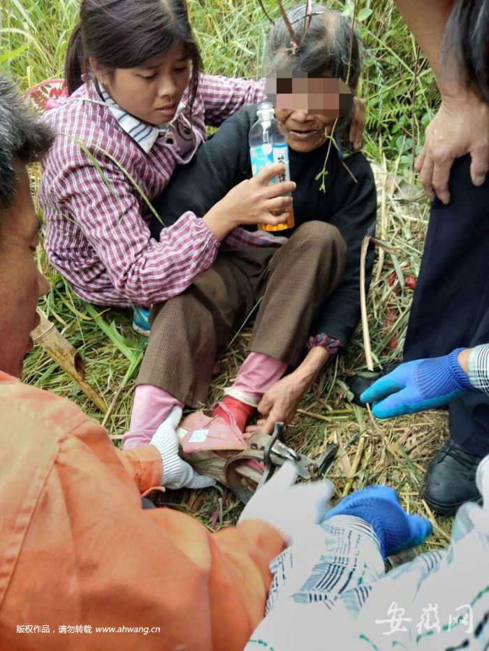 太湖老人踩“老虎夹”被困深山 当地调查何人布置