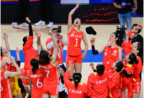 世界女子バレーボールリーグ香港駅：中国チームがドイツチームに勝利 