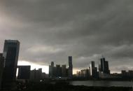 合肥烏云壓城 暴雨