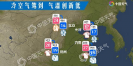 冷空氣殺到!安徽全省平均氣溫將下降3~5℃