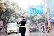 雨雪來襲  來安交管大隊“加減乘除”四舉措有效防范 