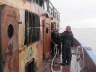 安慶：船舶失火險撞大橋 海事馳援化險為夷  