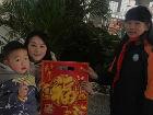 合肥9名小學生手寫對聯 為高鐵南站旅客送新春祝福