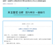 最新！合肥市人民政府关于罗云峰同志工作分工调整的通知