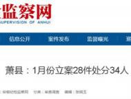 蕭縣：1月份立案28件處分34人