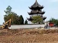 桃花潭鎮古閣旁建廣場？工程曾獲批復 目前已停工