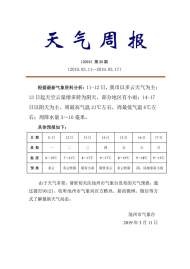 本周池州氣溫升高，最高或達21℃