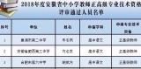公示！这91人通过2018安徽中小学教师正高级评审