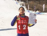 合肥陈梅婷二青会自由式滑雪空中技巧决赛夺冠