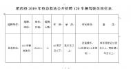肥西縣急救站公開招聘120車輛駕駛員3名