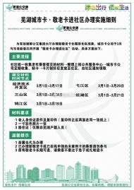 蕪湖城市卡（敬老卡）辦理不需要排隊了 