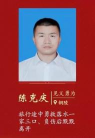 銅陵市陳克慶榮登2019年3月“中國好人榜” 