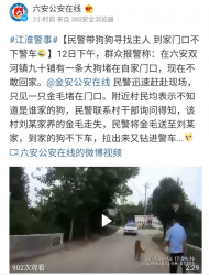 六安：民警帶狗狗尋主人 到家門口不下警車