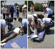 蕪湖：群眾車禍危在旦夕 路過民警及時救助