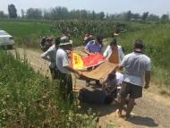 來安：六旬老漢中暑昏迷 警民聯手救助脫險