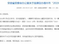 安徽省掛牌督辦宿州市“2019·7·8”較大道路交通事故