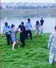 七夕剛過，六安特警淠河中救起一輕生女子