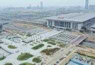 航拍合肥南站南廣場進入施工收尾 國慶前有望啟用