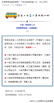 六安這些高技能人才擬推薦省級表彰