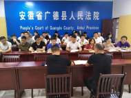 廣德：打財斷血  周末執(zhí)結(jié)一起涉惡財產(chǎn)刑案件
