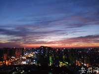 合肥：夕陽美如畫 清風醉晚霞