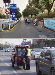 六安交警開展非機(jī)動車交通違法行為整治