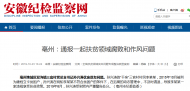 亳州一村黨總支書記優親厚友受到黨內嚴重警告處分
