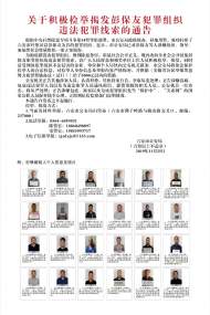 六安警方公開征集彭保友犯罪組織違法犯罪線索  檢舉揭發有獎