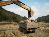 黃山市搶救性收儲月潭水庫淹沒區老道路石板等