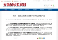 滁州通報(bào)三起漠視侵害群眾利益典型問(wèn)題