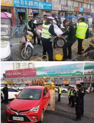 六安：多部門聯合  綜合整治火車站周邊交通違法