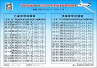安慶天柱山機場2019年冬春航班時刻有調整