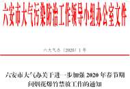 六安發(fā)布春節(jié)期間煙花爆竹禁放通知 
