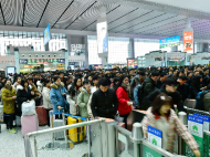 長三角鐵路迎來節前客流高峰 19日預計發送旅客230萬人 