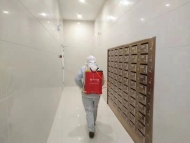 合肥部分小區消毒公共區域 加強衛生防護