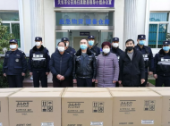 愛心企業向天長公安捐贈5萬只口罩