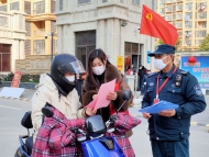 來安：受閱女民兵家鄉戰“疫”線 