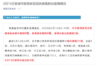 蕪湖2月15日報告新增確診疑似病例0例