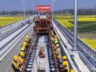合安鐵路鋪軌進入尾聲 預計4月初實現肥西至安慶段軌通
