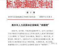 滁州發布“瑯琊榜” 通報表揚先進集體和個人