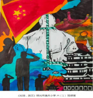 明光市千余學子繪畫寫作致敬“逆行者”